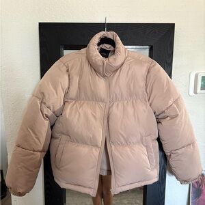 Forever 21 Light Brown Puffer Jacket